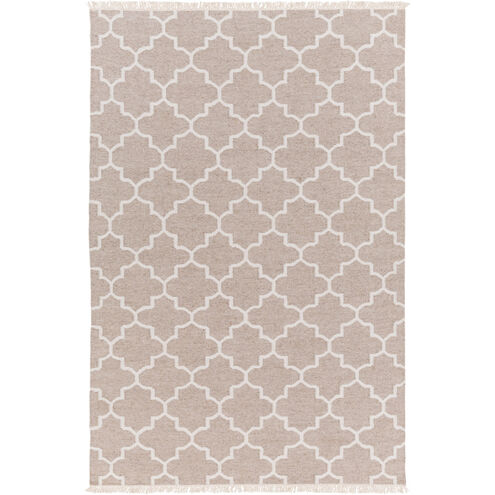 Isle 63 X 39 inch Neutral and Neutral Area Rug, Viscose and Wool