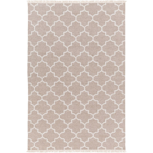 Isle 90 X 60 inch Neutral and Neutral Area Rug, Viscose and Wool