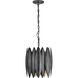Barry Goralnick Hatton 4 Light 14.75 inch Aged Iron Chandelier Ceiling Light, Small