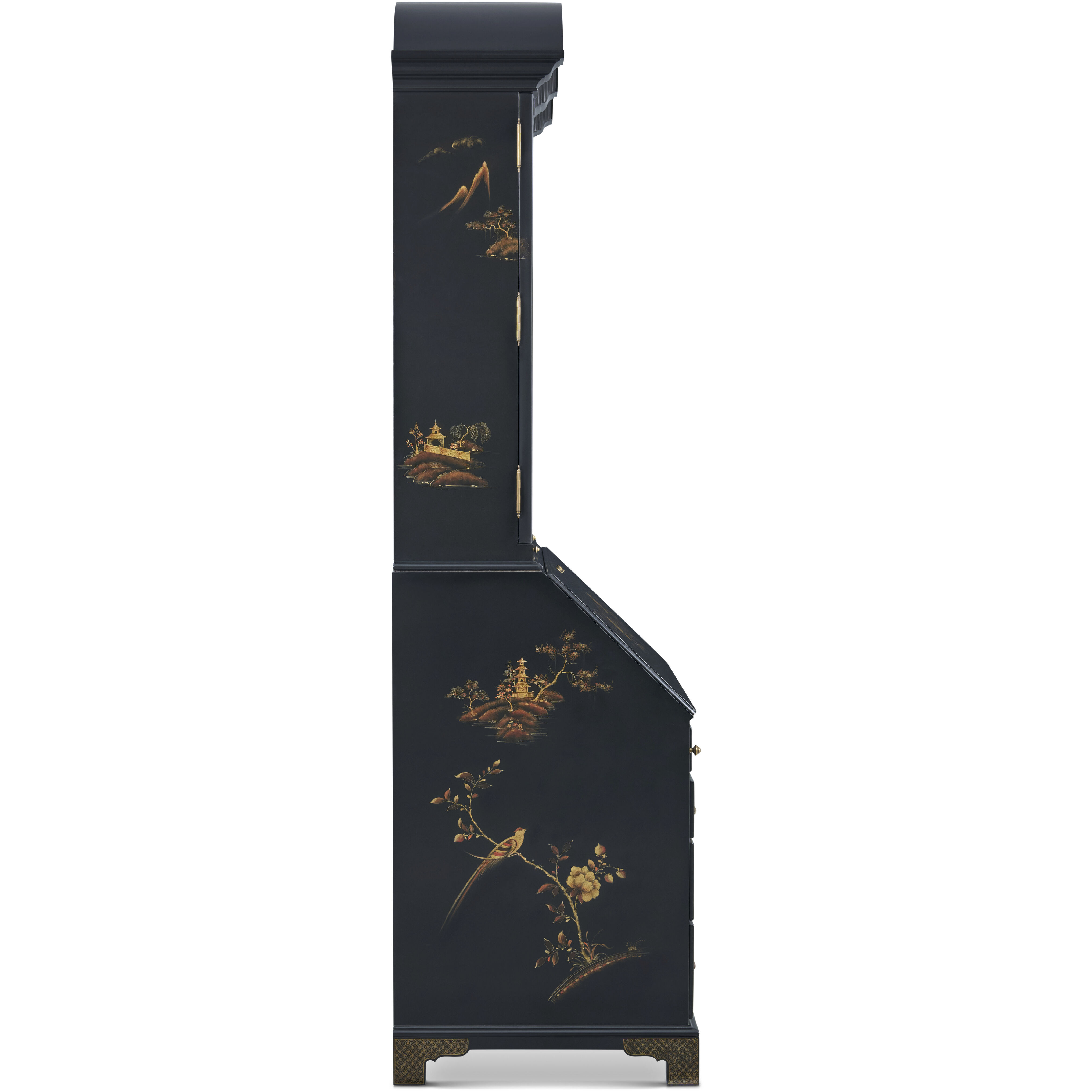 Brushwork 43 X 25 inch Secretaire, Wooden, 2-Door