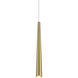 Stretch LED 5 inch Soft Brass Mini Pendant Ceiling Light