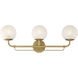 Whitehall 3 Light 28 inch Legacy Brass Vanity Light Wall Light