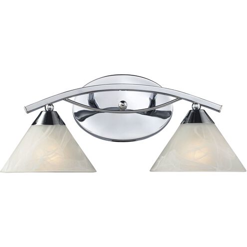 Elysburg 2 Light 18 inch Polished Chrome Vanity Light Wall Light