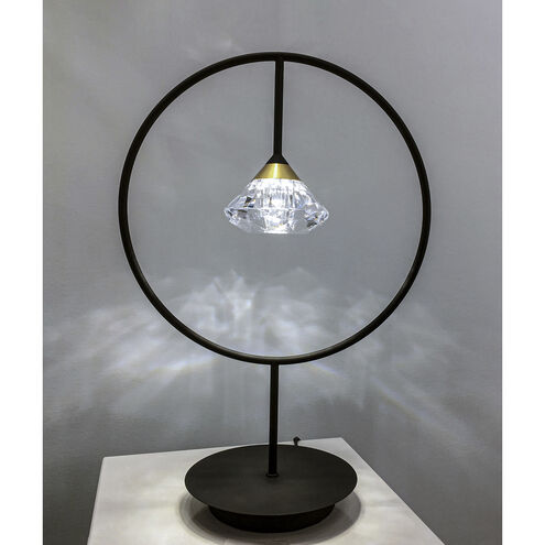 Hope 19.75 inch 3.00 watt Black and Metallic Gold Table Lamp Portable Light