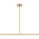 Dorian LED 34.75 inch Gold Linear Pendant Ceiling Light