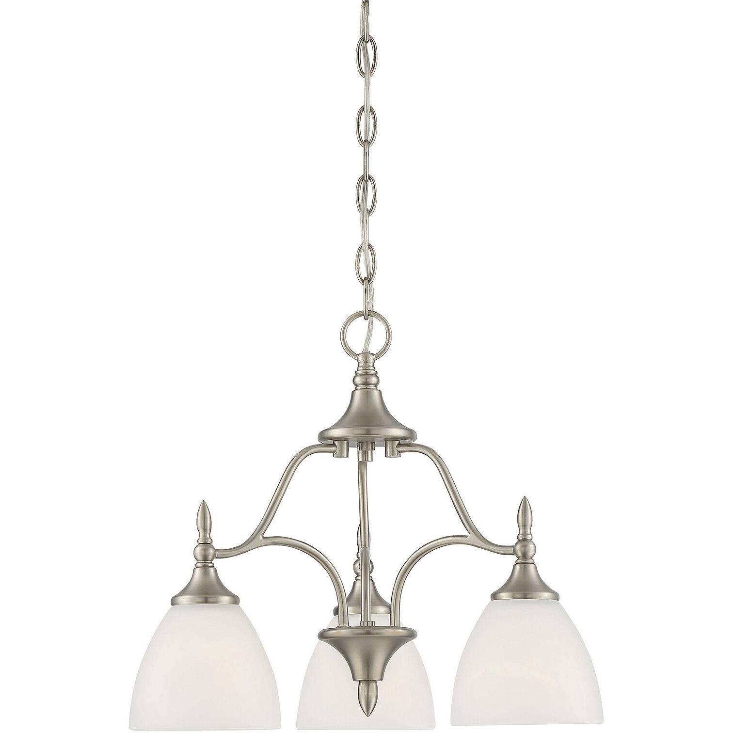 Herndon 3 Light 18.5 inch Satin Nickel Chandelier Ceiling Light, Essentials