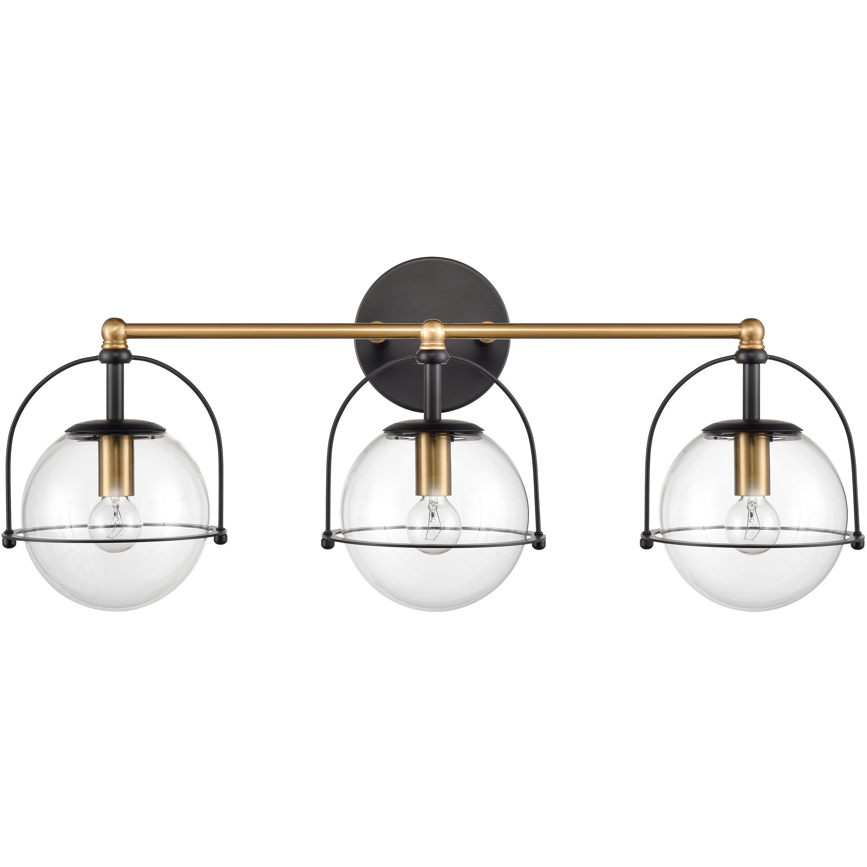 Langford 3 Light 24 inch Satin Brass Vanity Light Wall Light