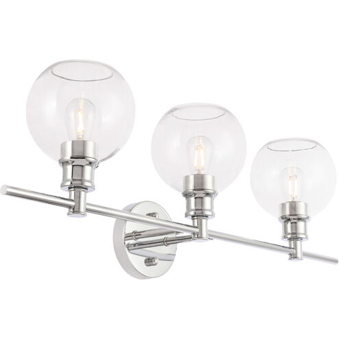Syracuse 3 Light 28 inch Chrome Wall sconce Wall Light