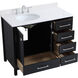 Irene 42 X 22 X 34 inch Black Vanity Sink Set