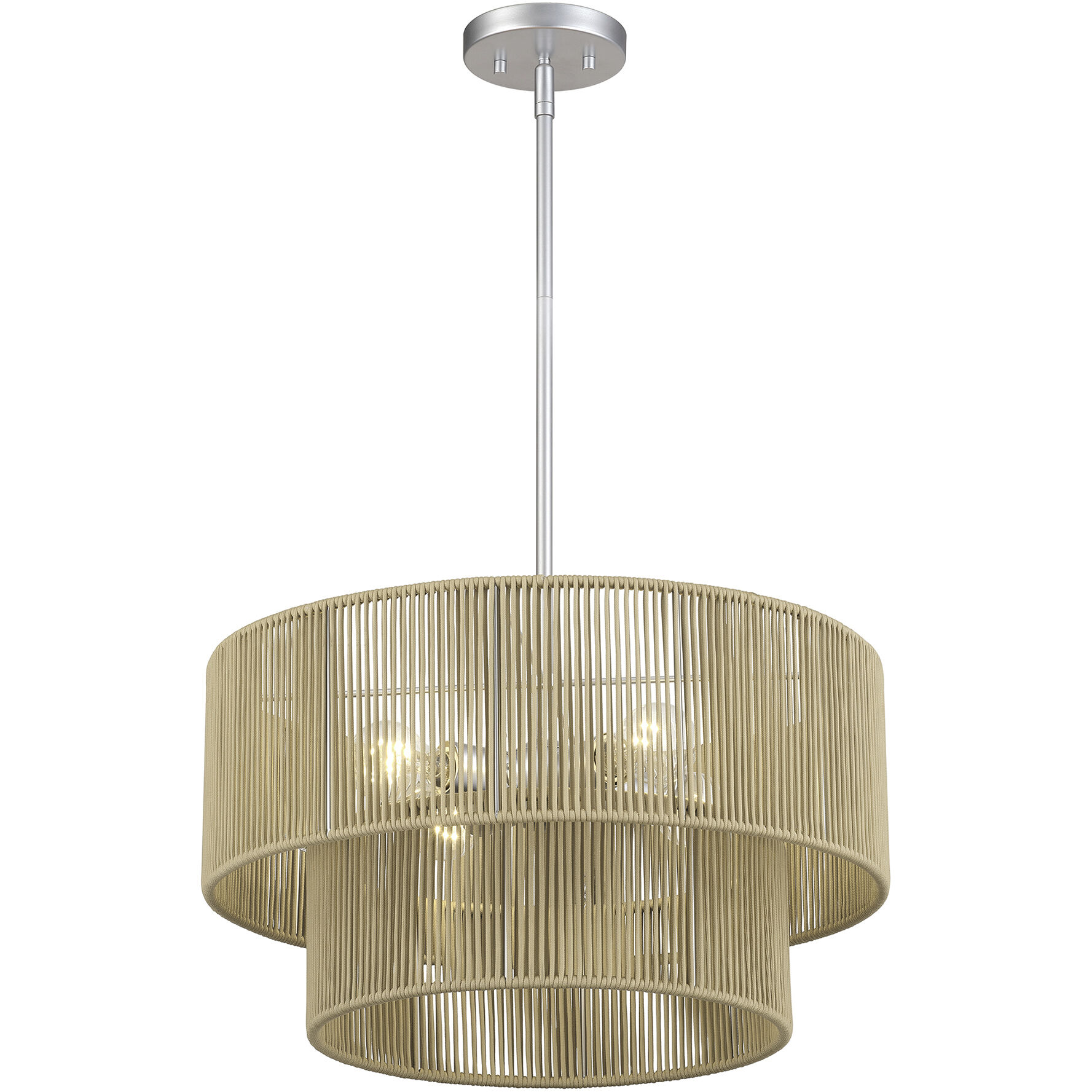 Acordia 4 Light 20 inch Painted Nickel Pendant Chandelier Ceiling Light