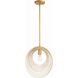 Doral 1 Light 14 inch Renaissance Gold Pendant Ceiling Light