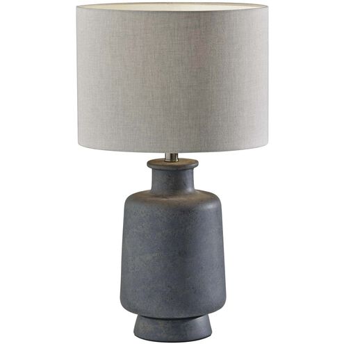 Skylar 24.5 inch 100.00 watt Weathered Grey Ceramic Table Lamp Portable Light