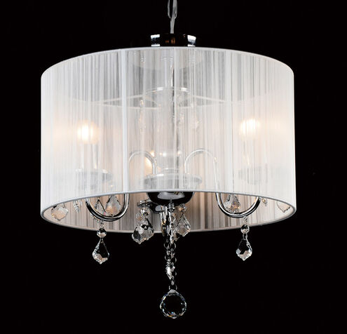 Canada 3 Light 16 inch Chrome Chandelier Ceiling Light