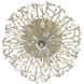 Bask 3 Light 18 inch Gold Dust Semi-Flush Ceiling Light