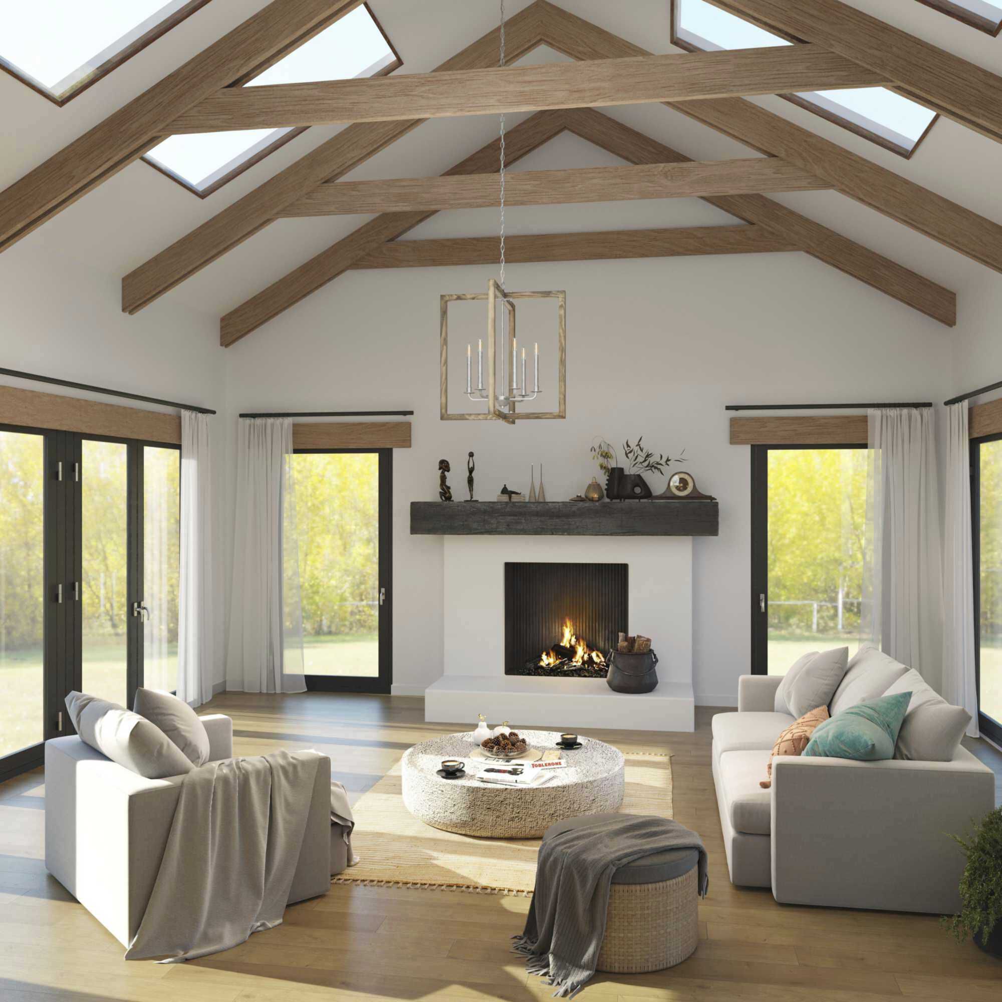 Turnbury 6 Light 26 inch Galvanized Chandelier Ceiling Light, Design Series