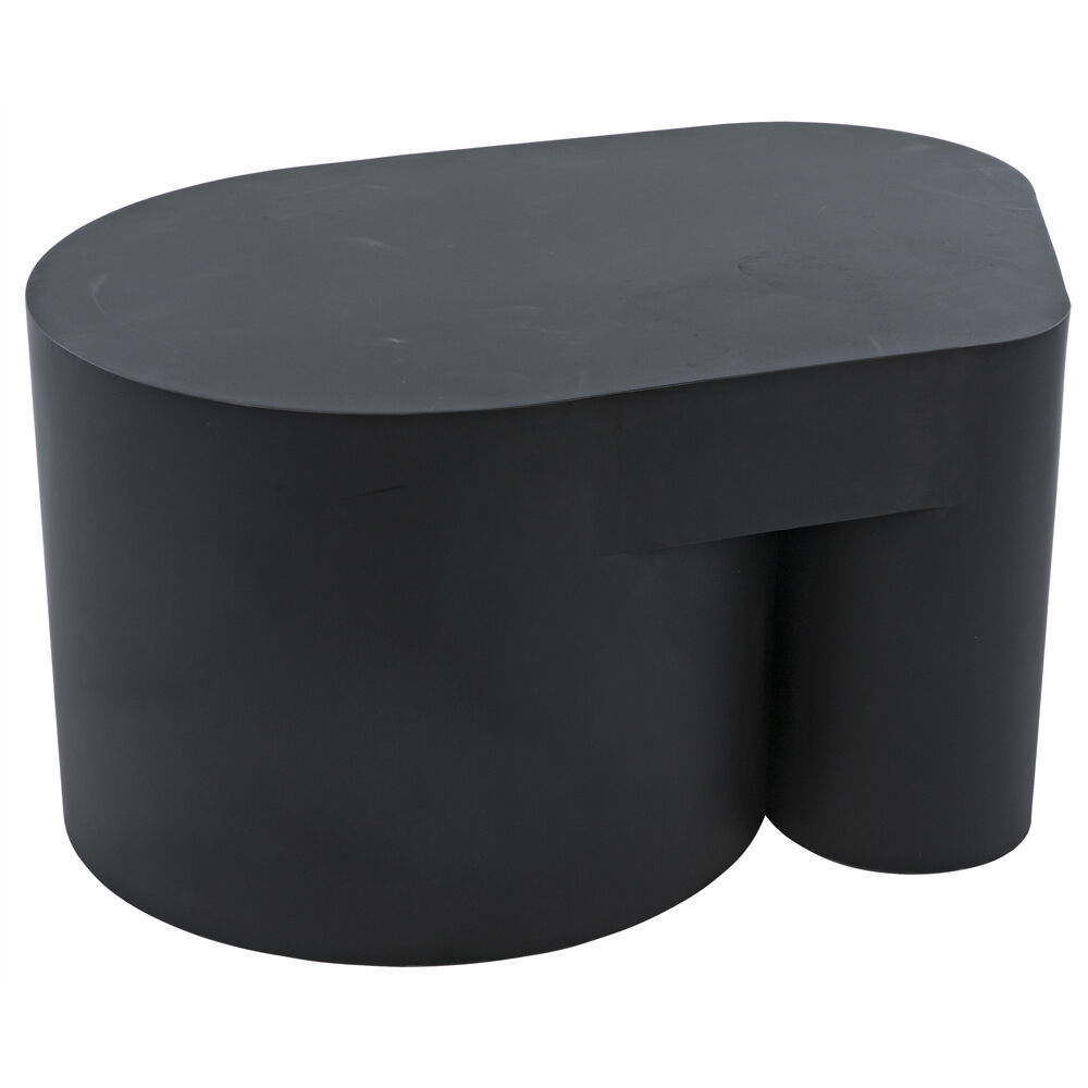Bain 35 X 24 inch Matte Black Coffee Table