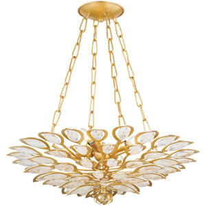 Vittoria 4 Light 24 inch Gold Leaf Chandelier Ceiling Light