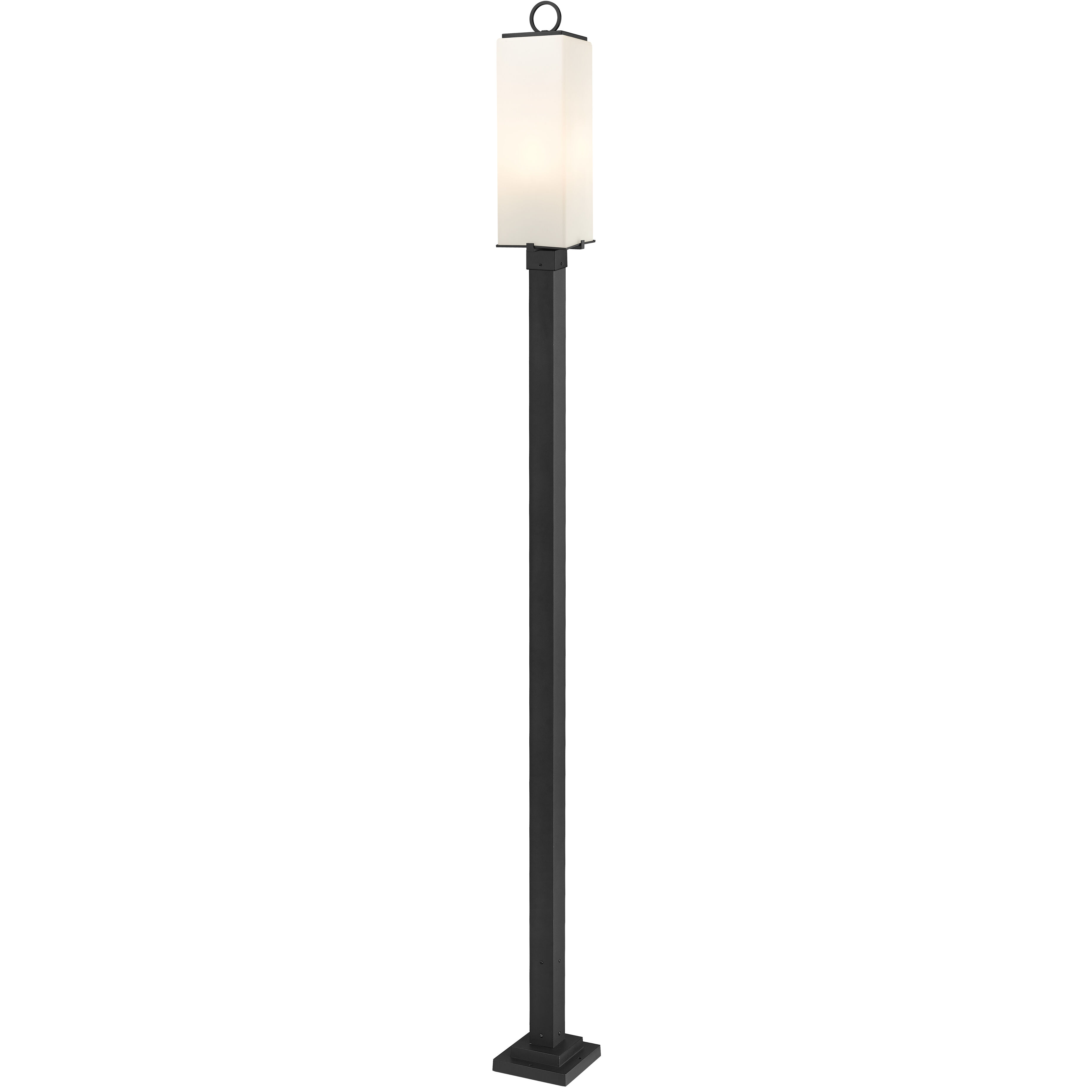 Sana 3 Light 120.25 inch Black Outdoor Post Mounted Fixture