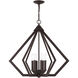 Prism 6 Light 26 inch Bronze Chandelier Ceiling Light