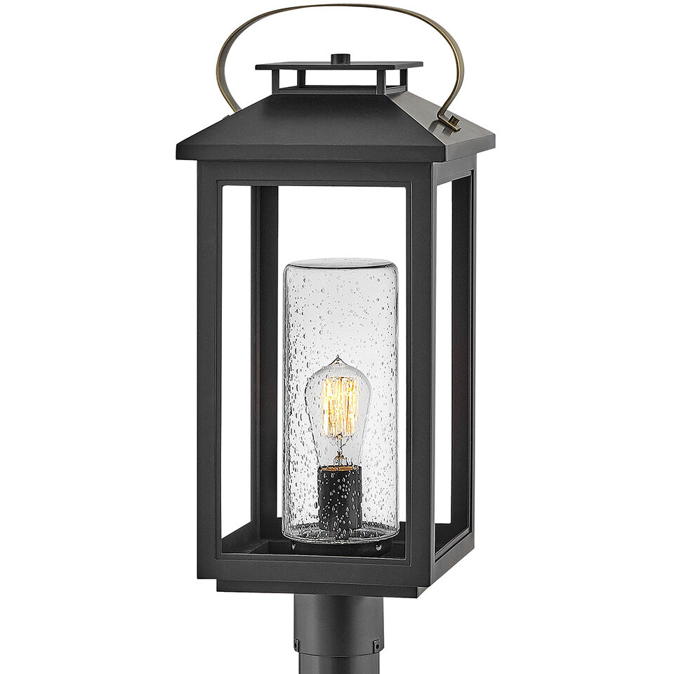 Coastal Elements Atwater LED 23 inch Black Outdoor Post Mount Lantern, Low Voltage