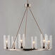Sentinel 6 Light 24 inch Satin Nickel Single-Tier Chandelier Ceiling Light