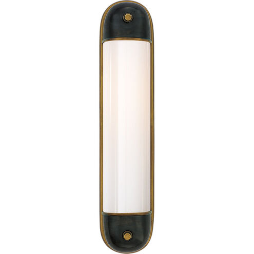 Thomas O'Brien Selecta 2 Light 4.75 inch Bronze with Antique Brass Bath Sconce Wall Light in Bronze and Hand-Rubbed Antique Brass