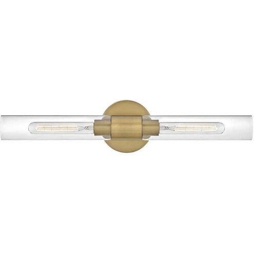 Shea LED 24 inch Lacquered Brass Bath Light Wall Light