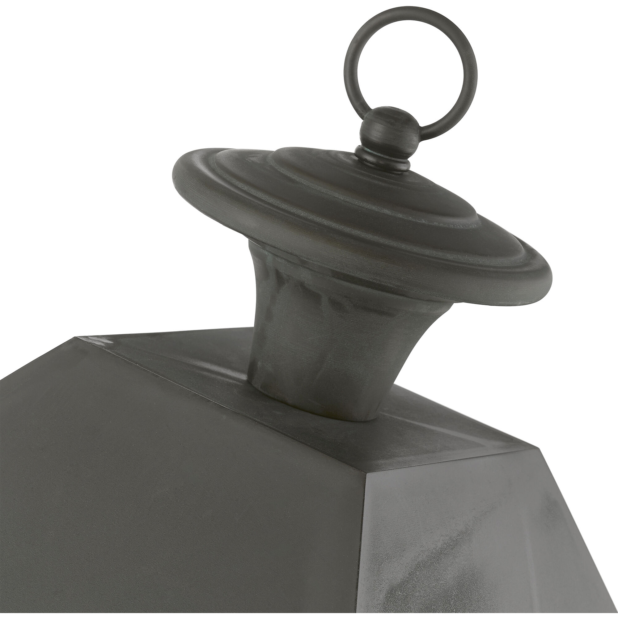 Wentworth 4 Light 28 inch Charcoal Outdoor Extra Post Top Lantern, Extra Large