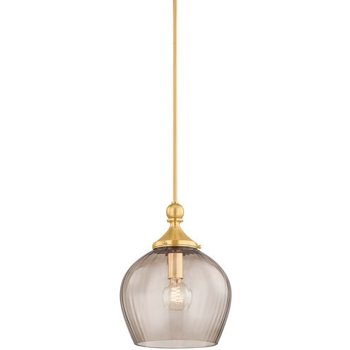 Chatton 1 Light 12 inch Aged Brass Pendant Ceiling Light