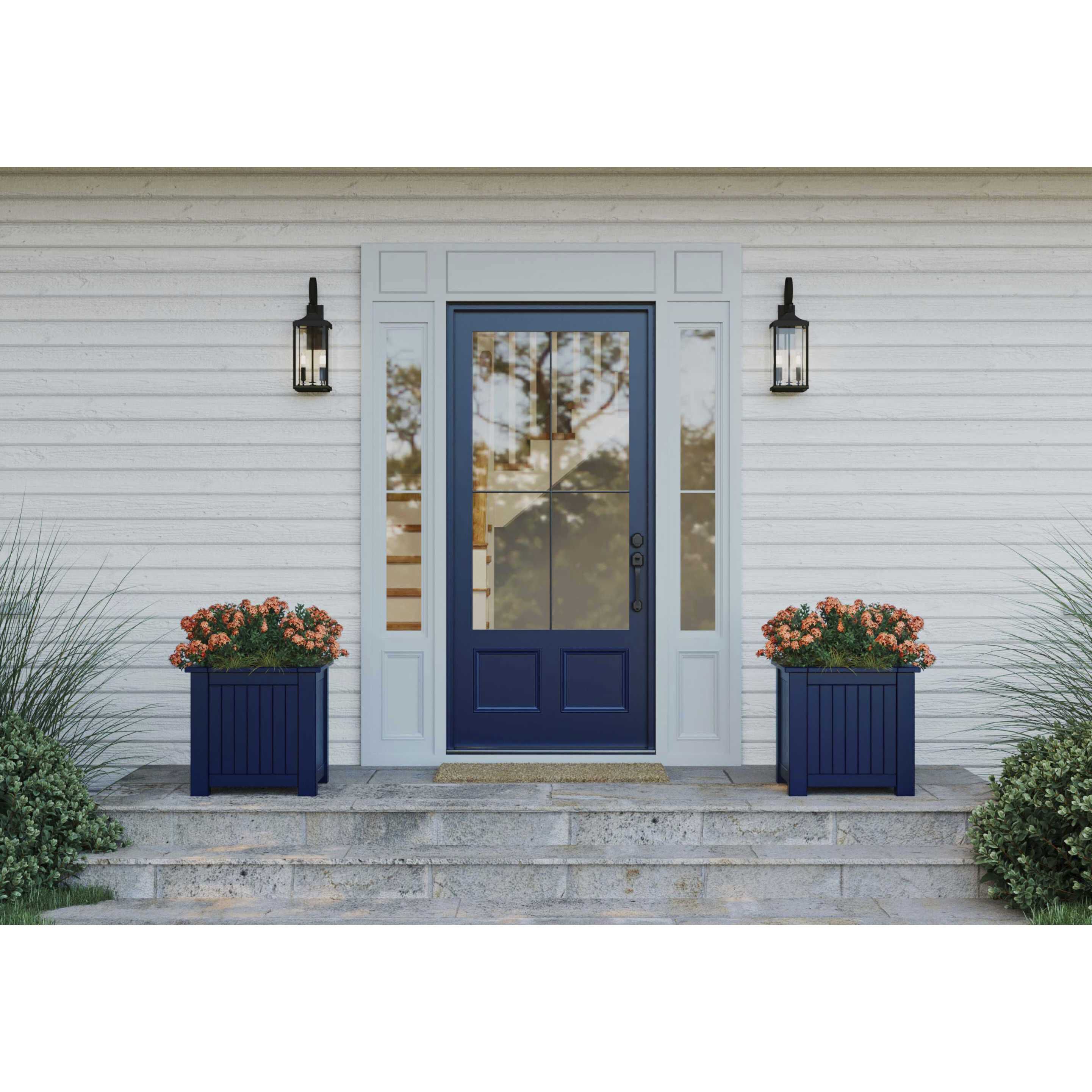 Gibbes Street 2 Light 22 inch Textured Black Outdoor Wall Lantern, Medium, Design Series