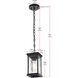 Mascher 1 Light 5 inch Black Outdoor Pendant