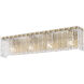 Glacier 4 Light 31.25 inch Modern Gold Vanity Wall Light