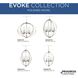 Evoke 5 Light 34 inch Polished Nickel Chandelier Ceiling Light, Design Series