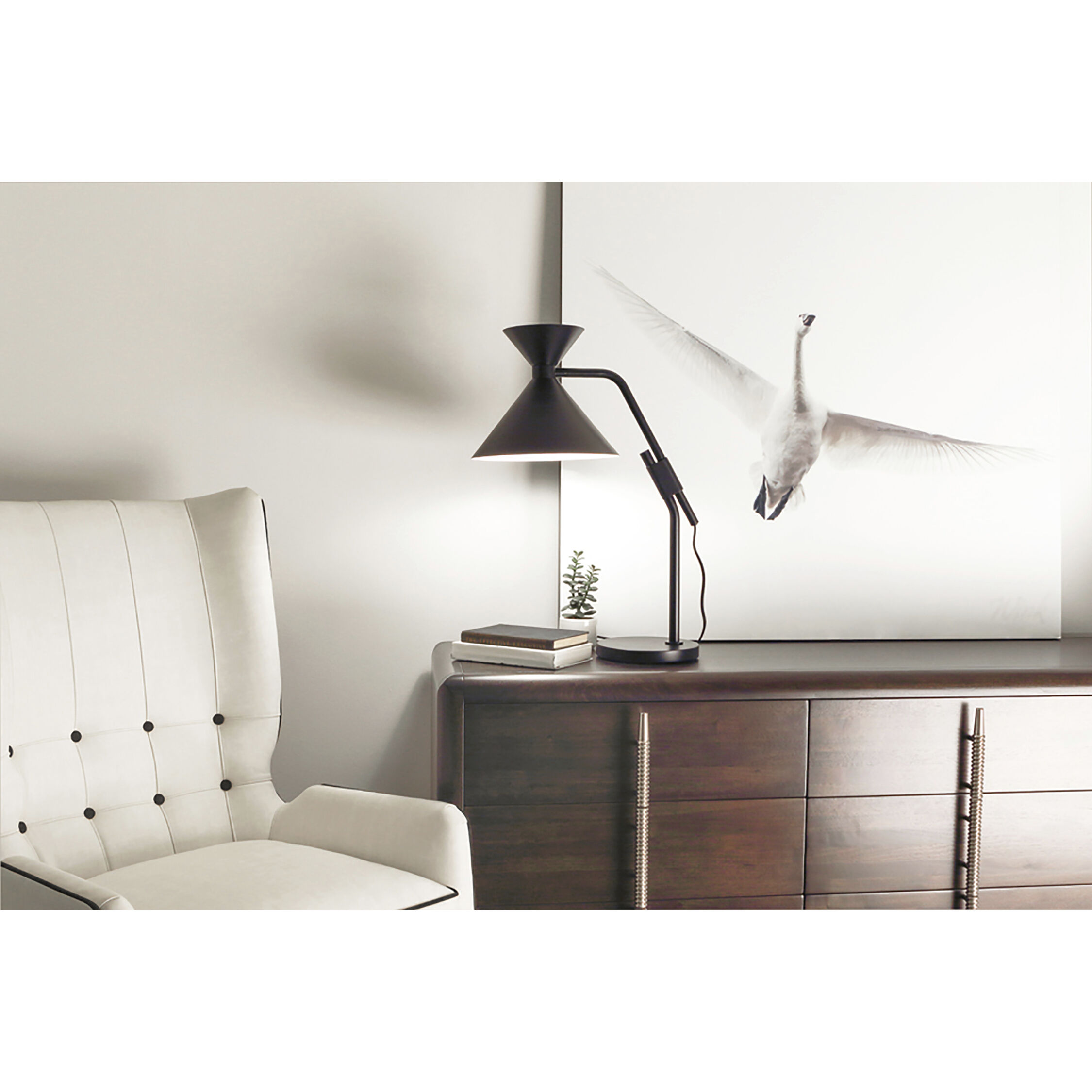 Cinch 26 inch 60.00 watt Matte Black Table Lamp Portable Light