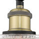 Ballston Niagra LED 6.5 inch Black Antique Brass Sconce Wall Light