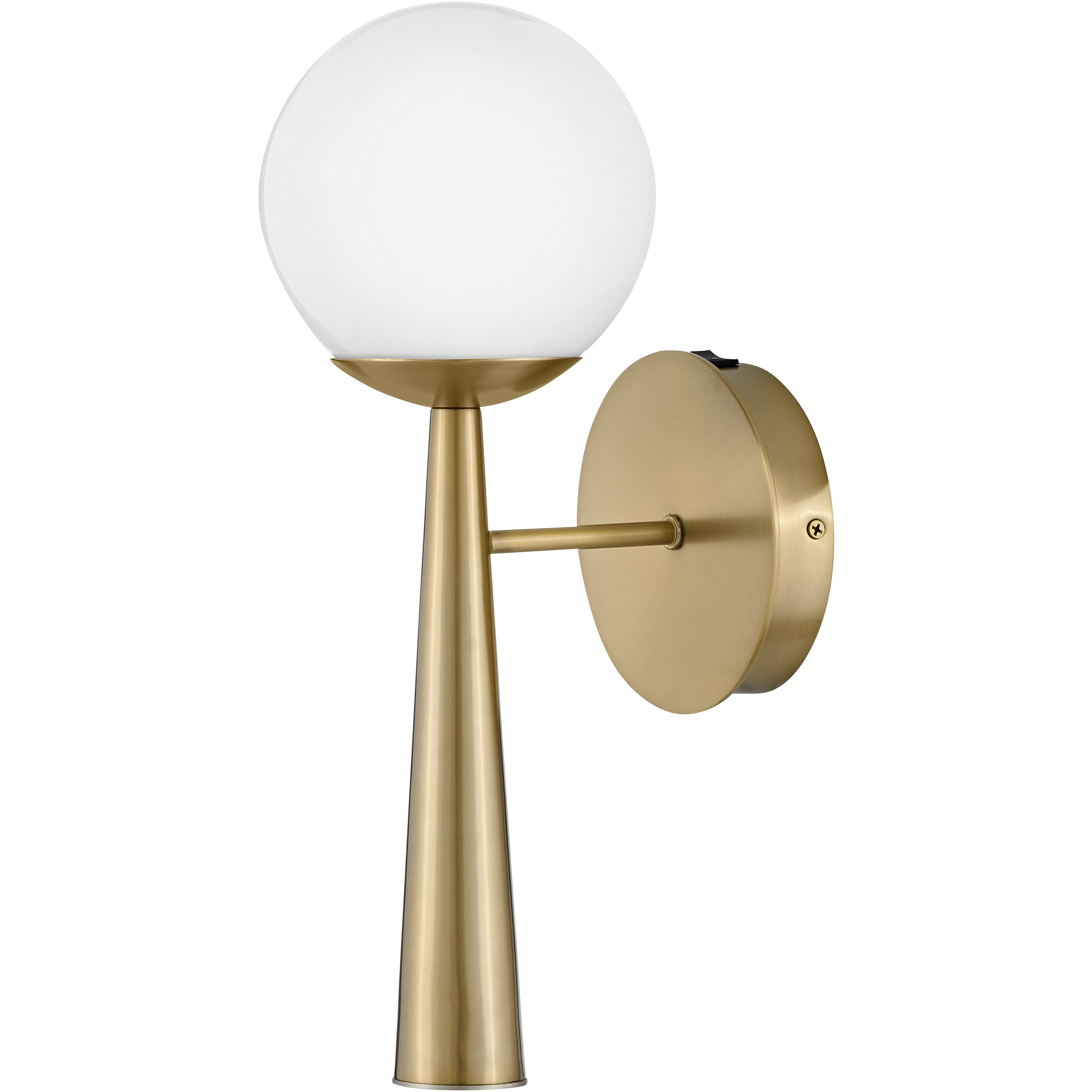 Izzy LED 6 inch Lacquered Brass Sconce Wall Light