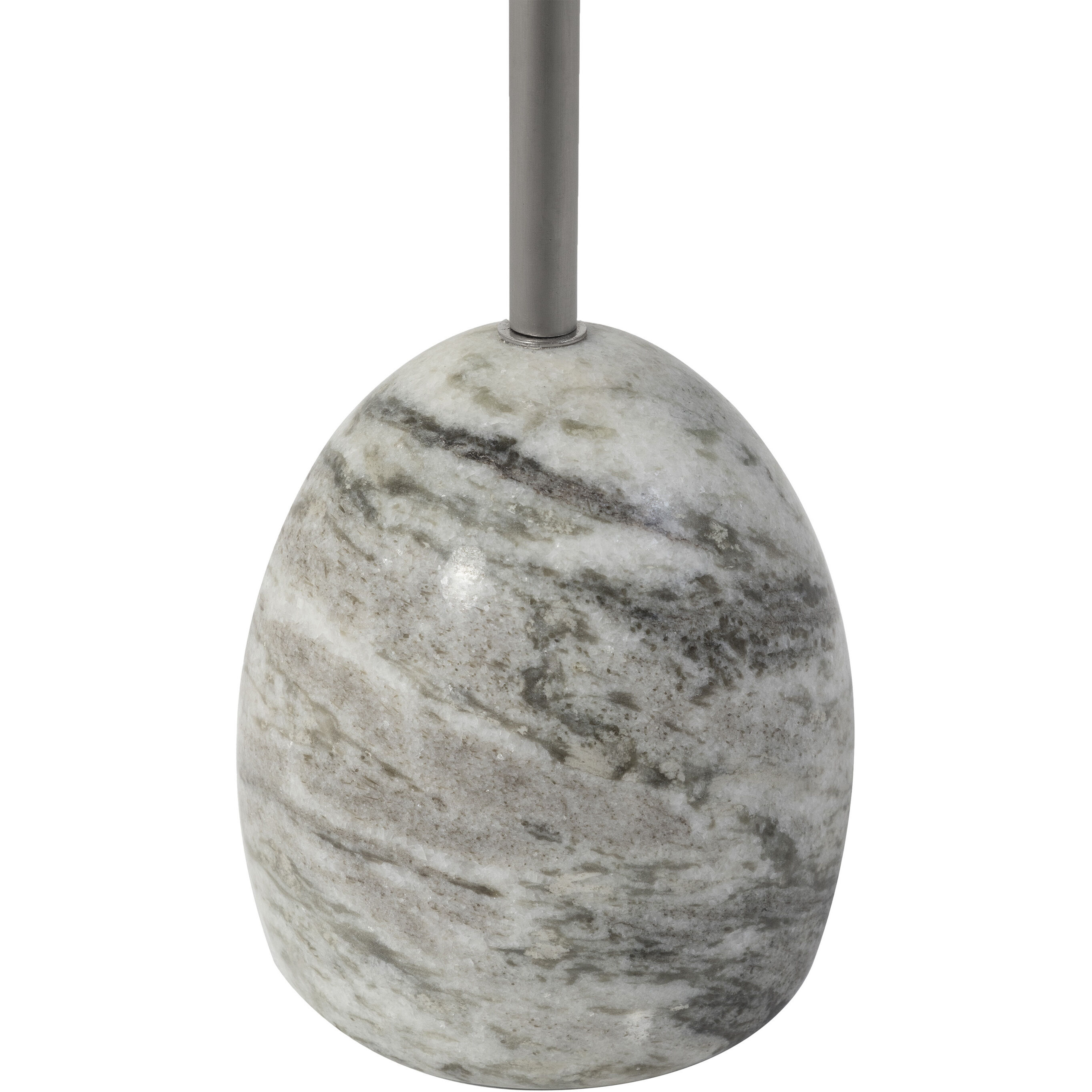 Aiden 20 X 18 inch Nickle and Natural Side Table