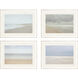 Waterside Blue and Gray and Beige and White Framed Art
