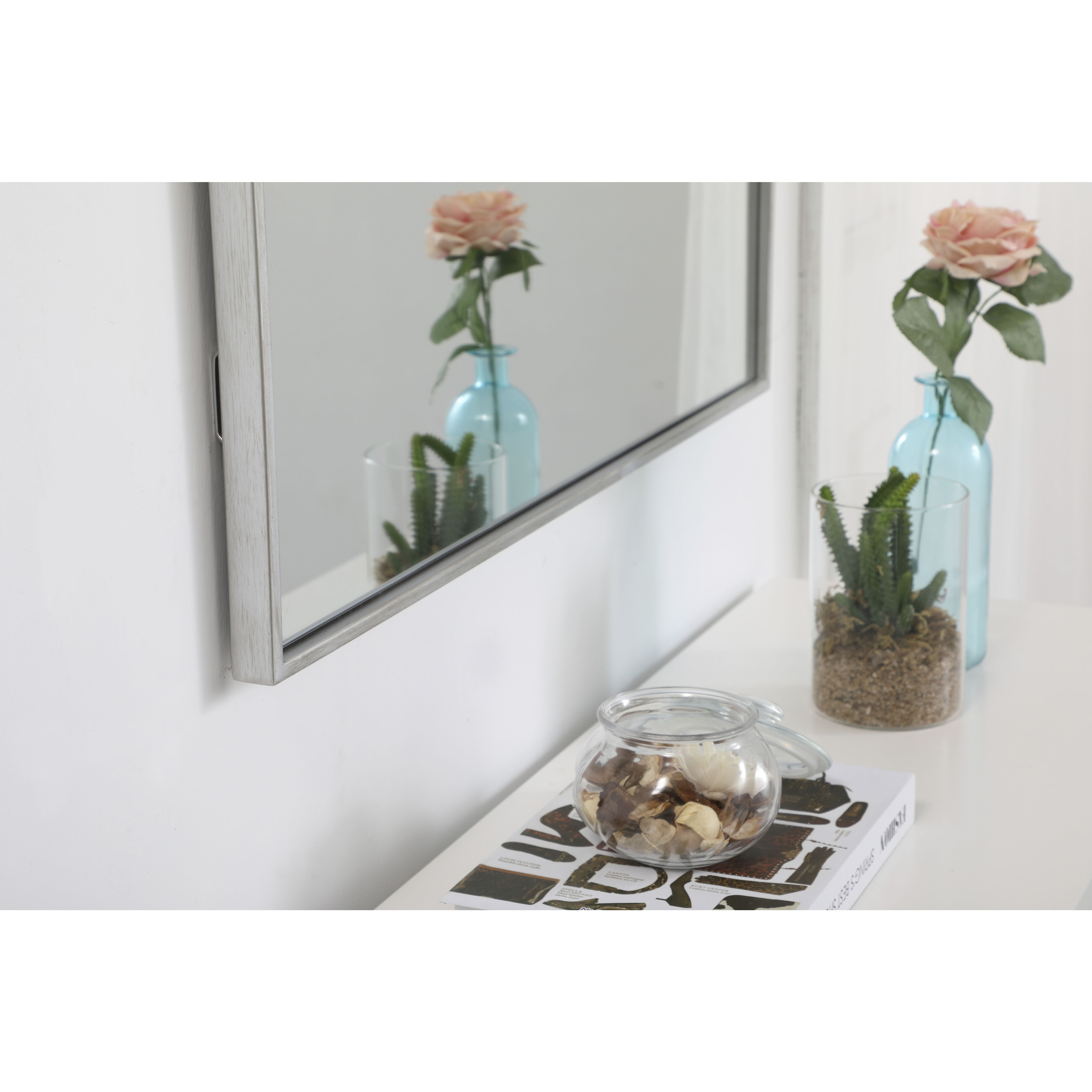 Monet 40 X 30 inch Silver Wall Mirror