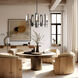 Passage 5 Light 30.3 inch Ink Circular Pendant Ceiling Light in Frosted