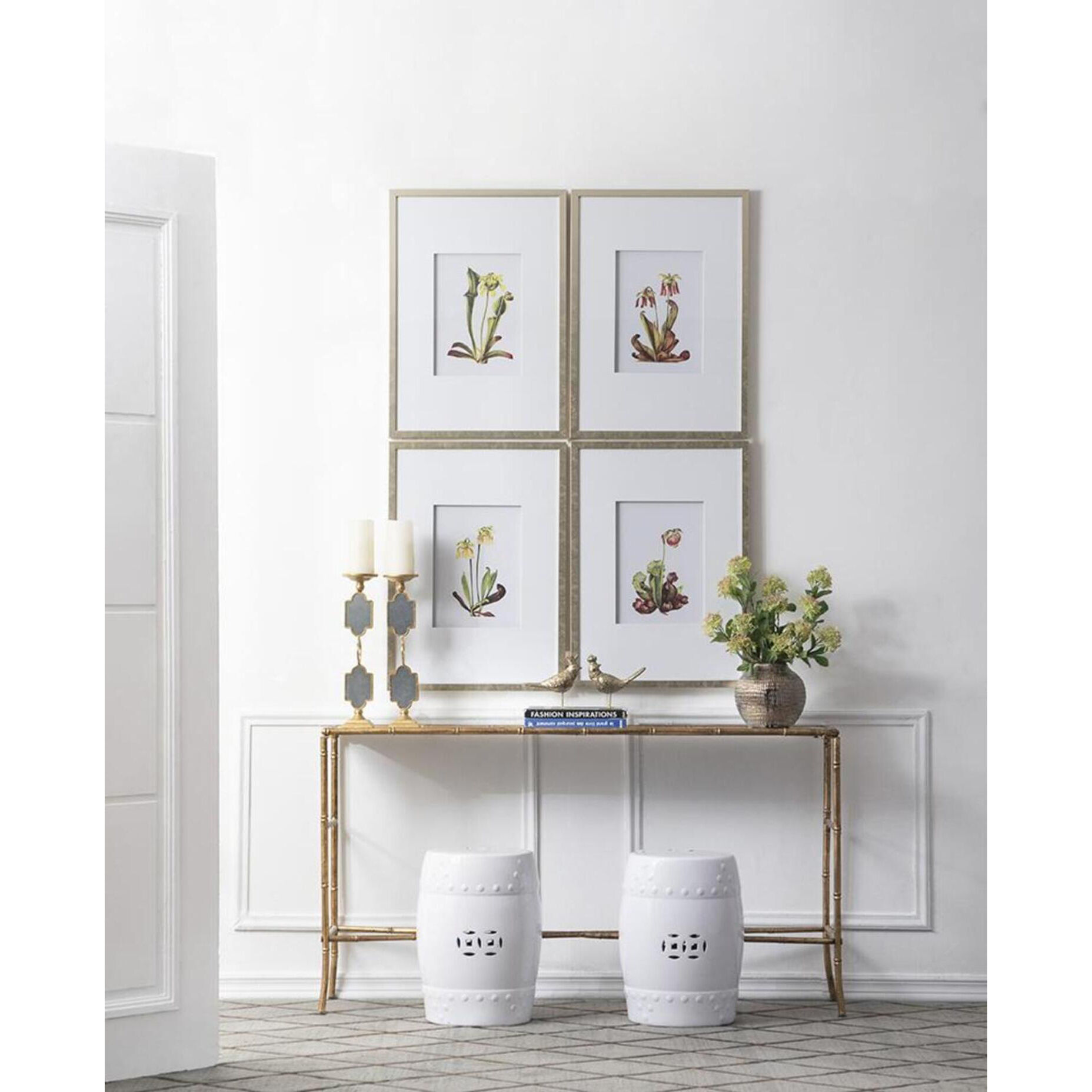 Botanical Multi Color Wall Art, Set of 4