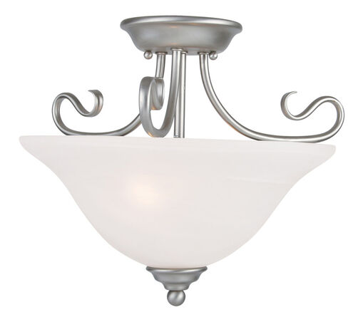 Coronado 2 Light 16 inch Brushed Nickel Semi-Flush Mount Ceiling Light