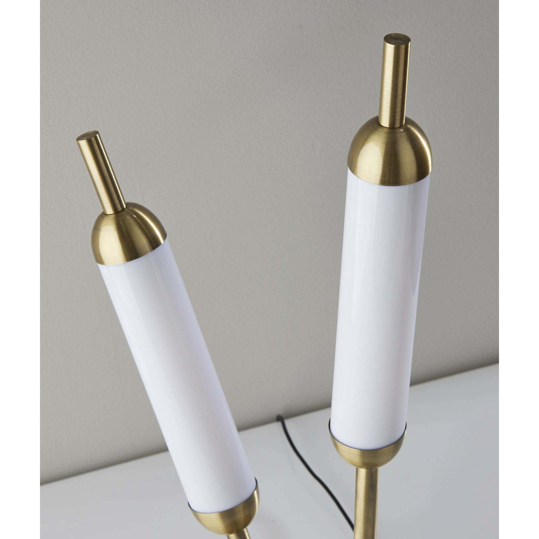 Pierce 22 inch 6.00 watt Antique Brass Table Lamp Portable Light