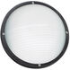 Bayside 1 Light 5 inch Black Outdoor Wall Or Ceiling Flush Mount