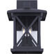 Madison 3 Light 16 inch Black Outdoor Downlight