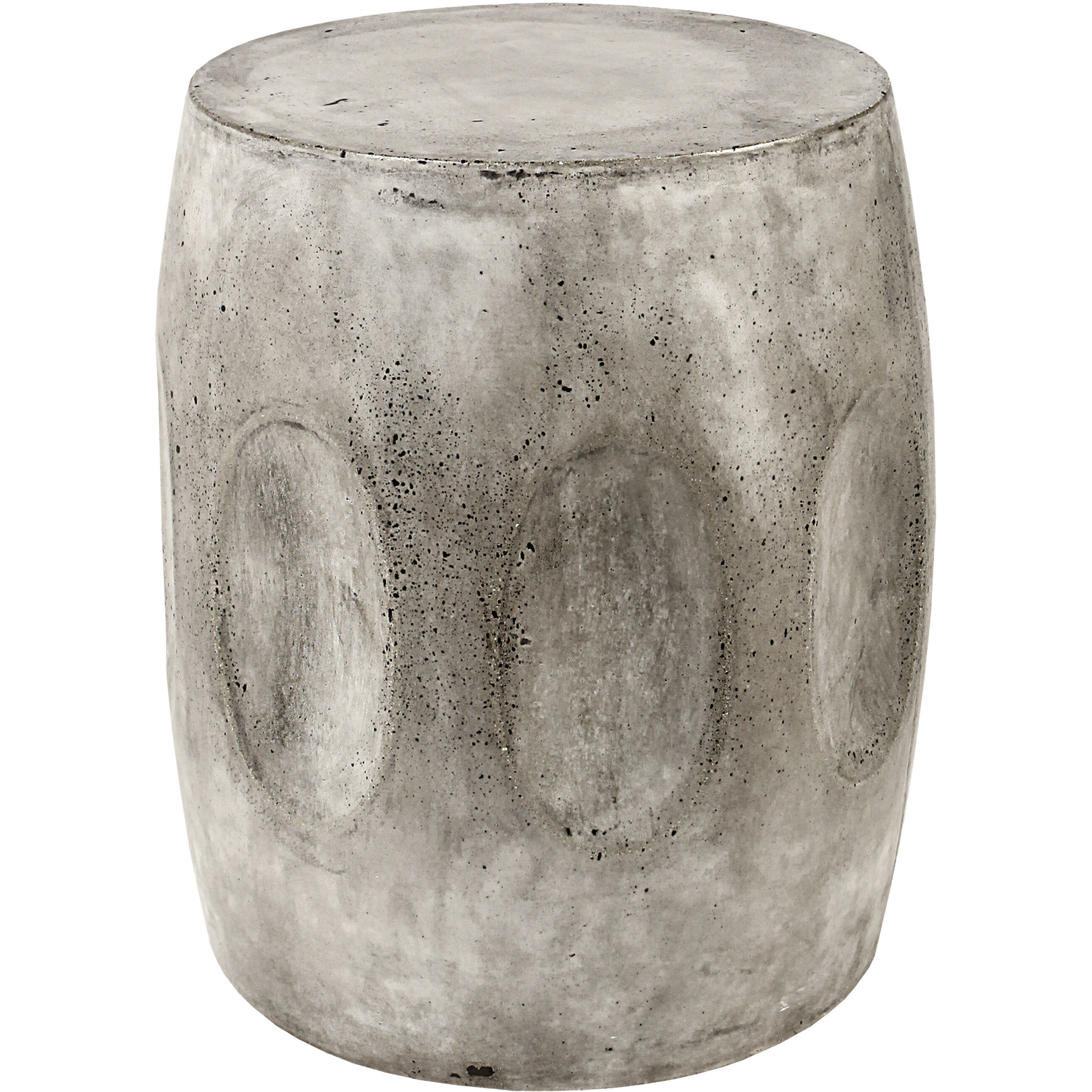 Wotran 17.75 X 16 inch Polished Concrete Accent Table