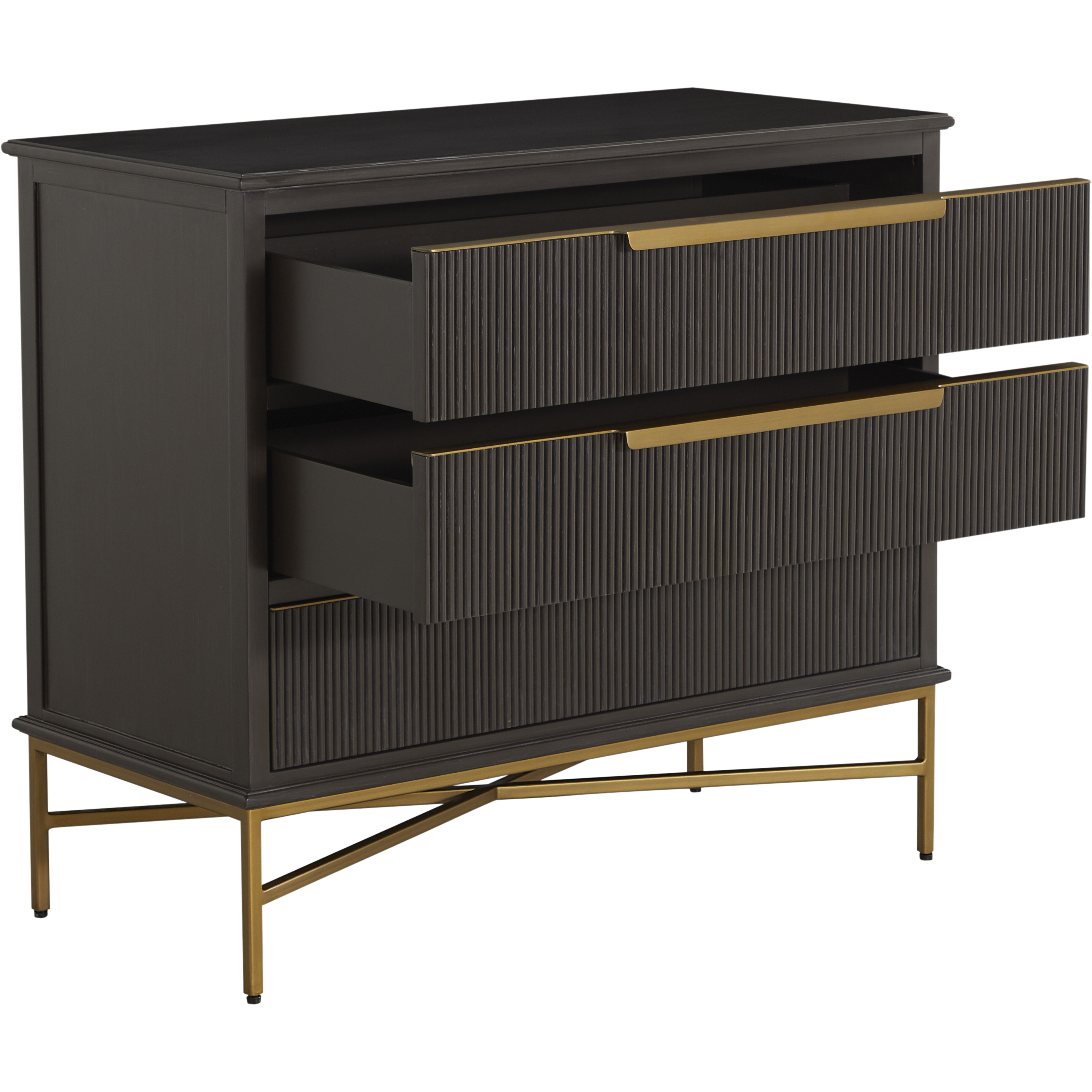 Riggs Sesame Black and Stained Brass Chest