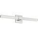 Sean Lavin Reiya Square LED 24 inch Chrome Vanity Light Wall Light