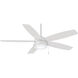 Airetor 52 inch Flat White Ceiling Fan