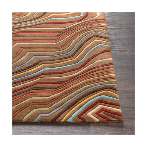 Forum 117 X 117 inch Dark Red/Dark Brown/Khaki/Garnet/Aqua/Tan/Moss Rugs, Wool